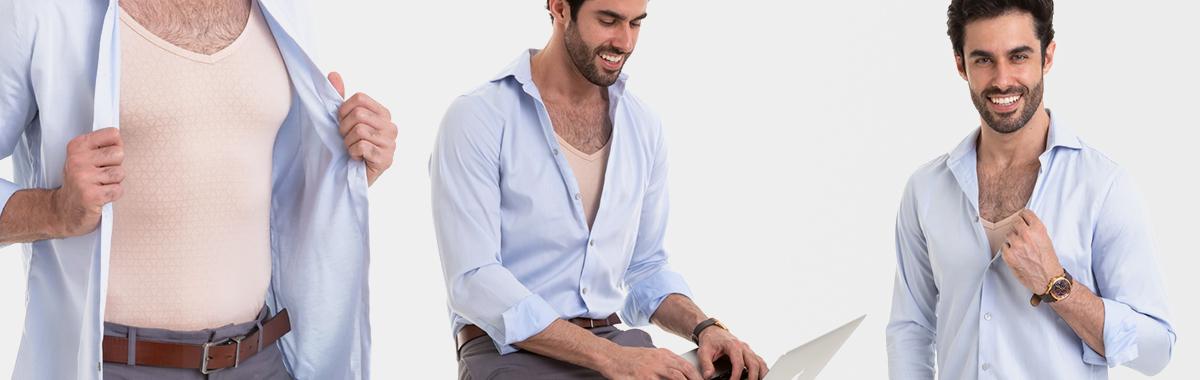 Camiseta por baixo da best sale camisa social